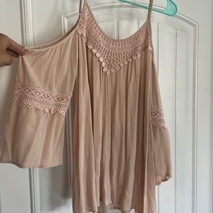Open shoulder blouse